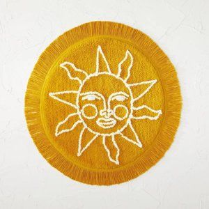 Opalhouse designed with Jungalow Round Tufted Sun Fringe Cotton Bath Rug